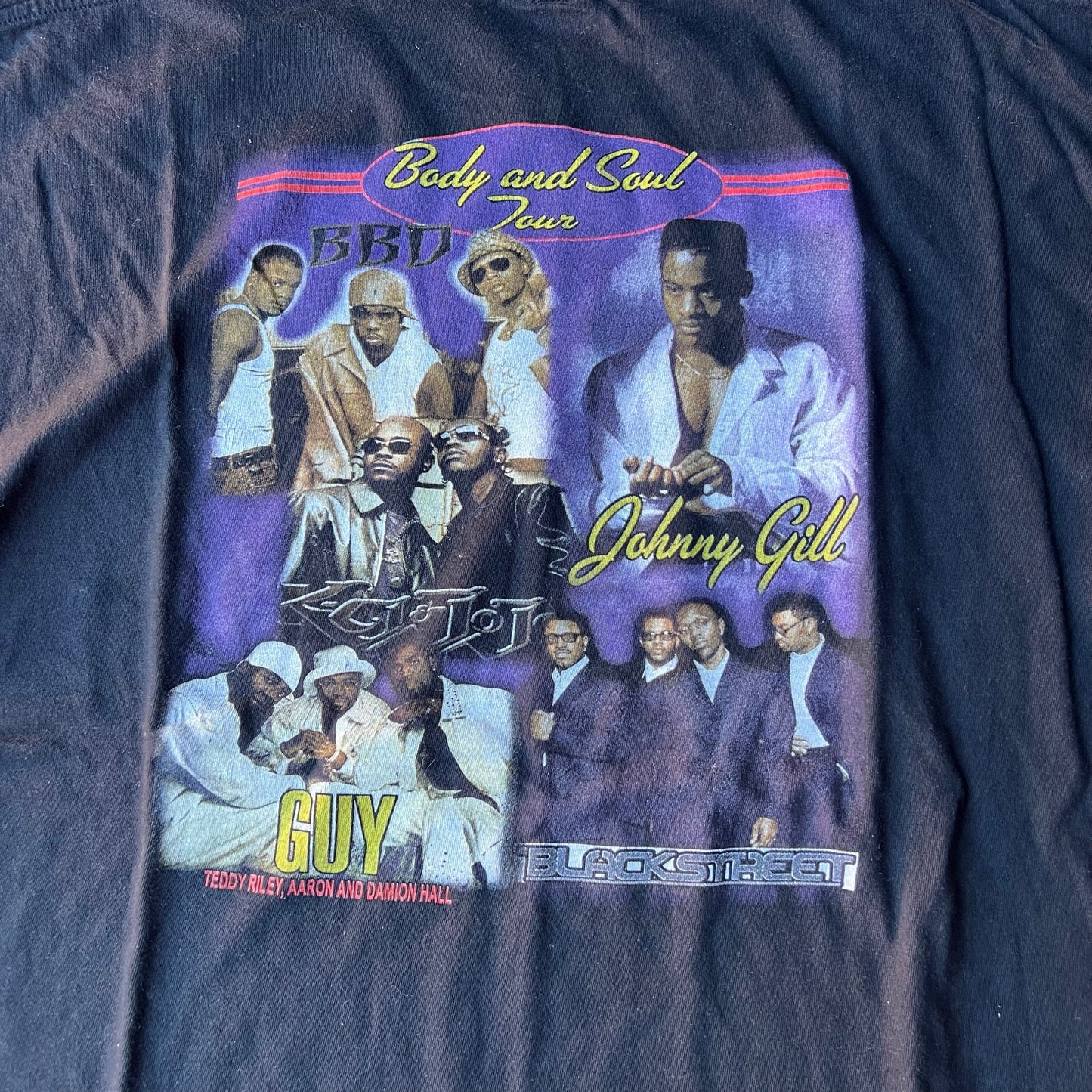 Vintage R&B Rap Body and Soul Tour T Shirt XL Johnny Gill