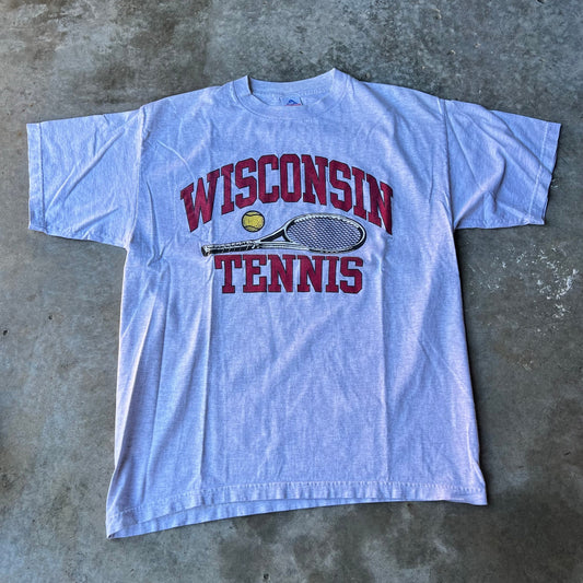 Vintage 90s University of Wisconsin Tennis T Shirt XL