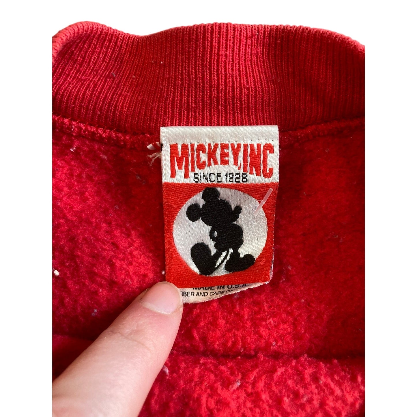 Vintage Disney Athletics Mickey Mouse Baseball Crewneck XL