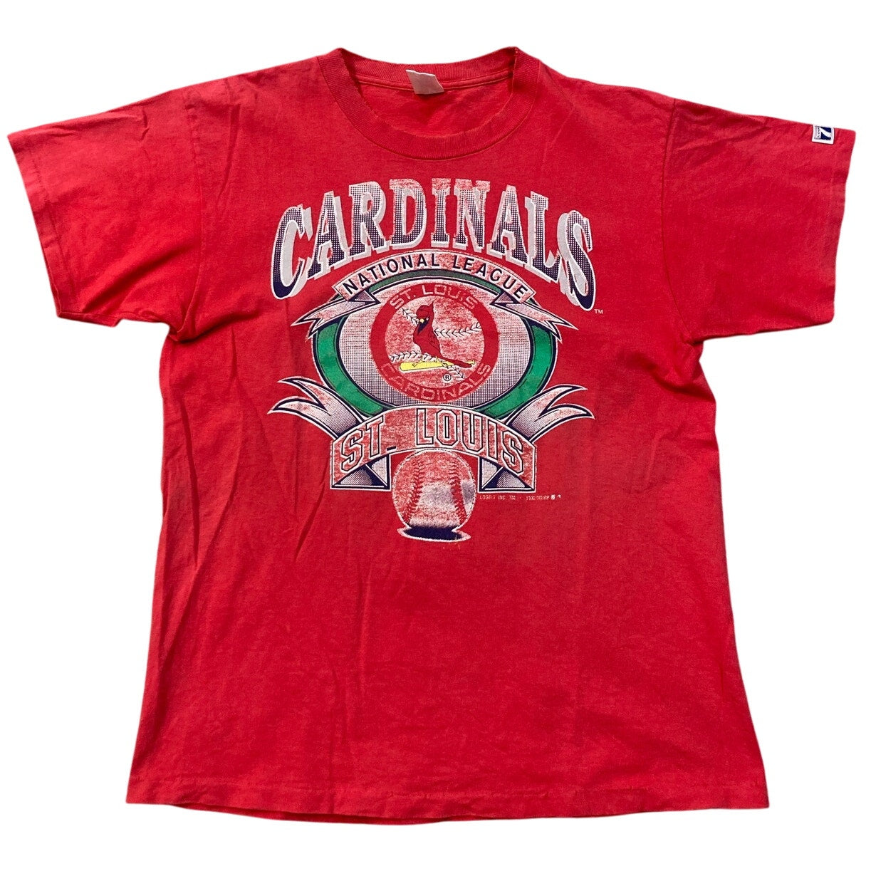 Vintage 90s St. Louis Cardinals T Shirt Large Logo 7