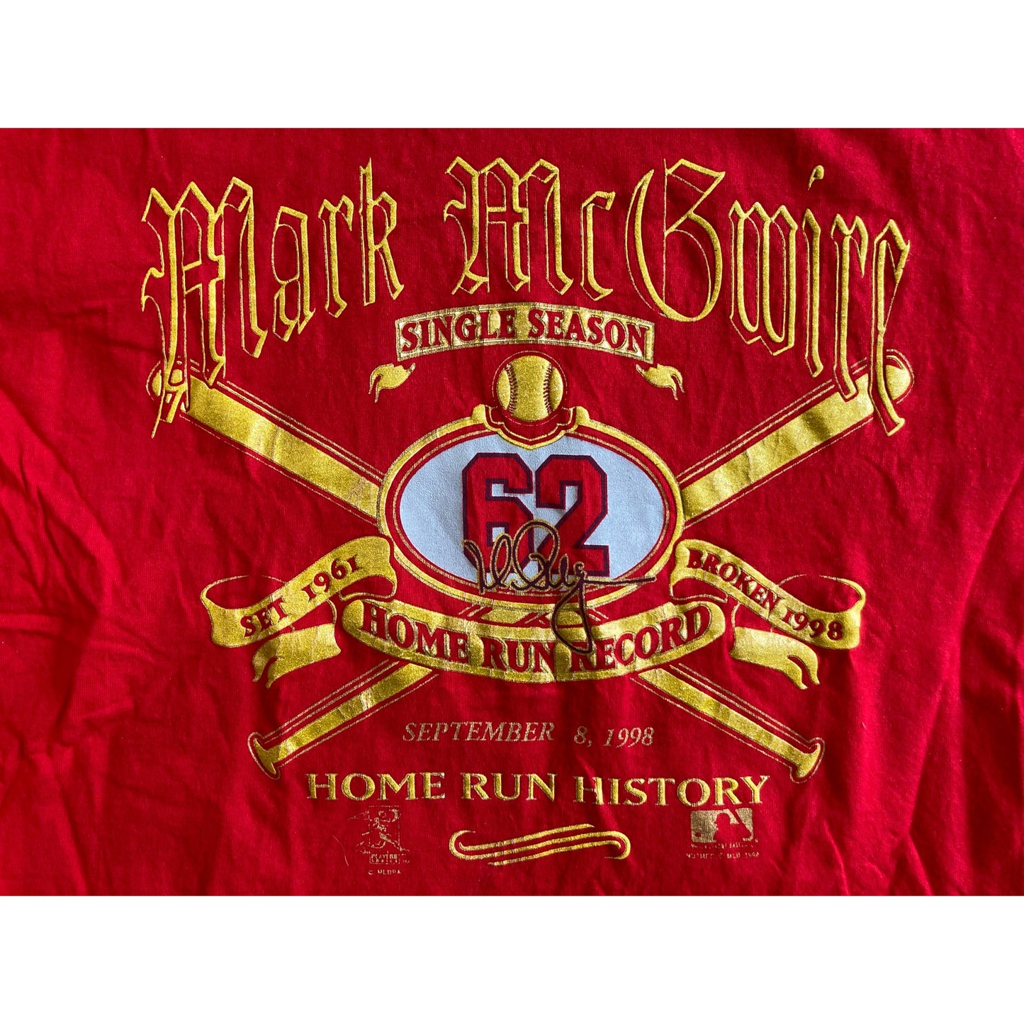 Vintage 1998 Mark McGuire St. Louis Cardinals T Shirt XXL