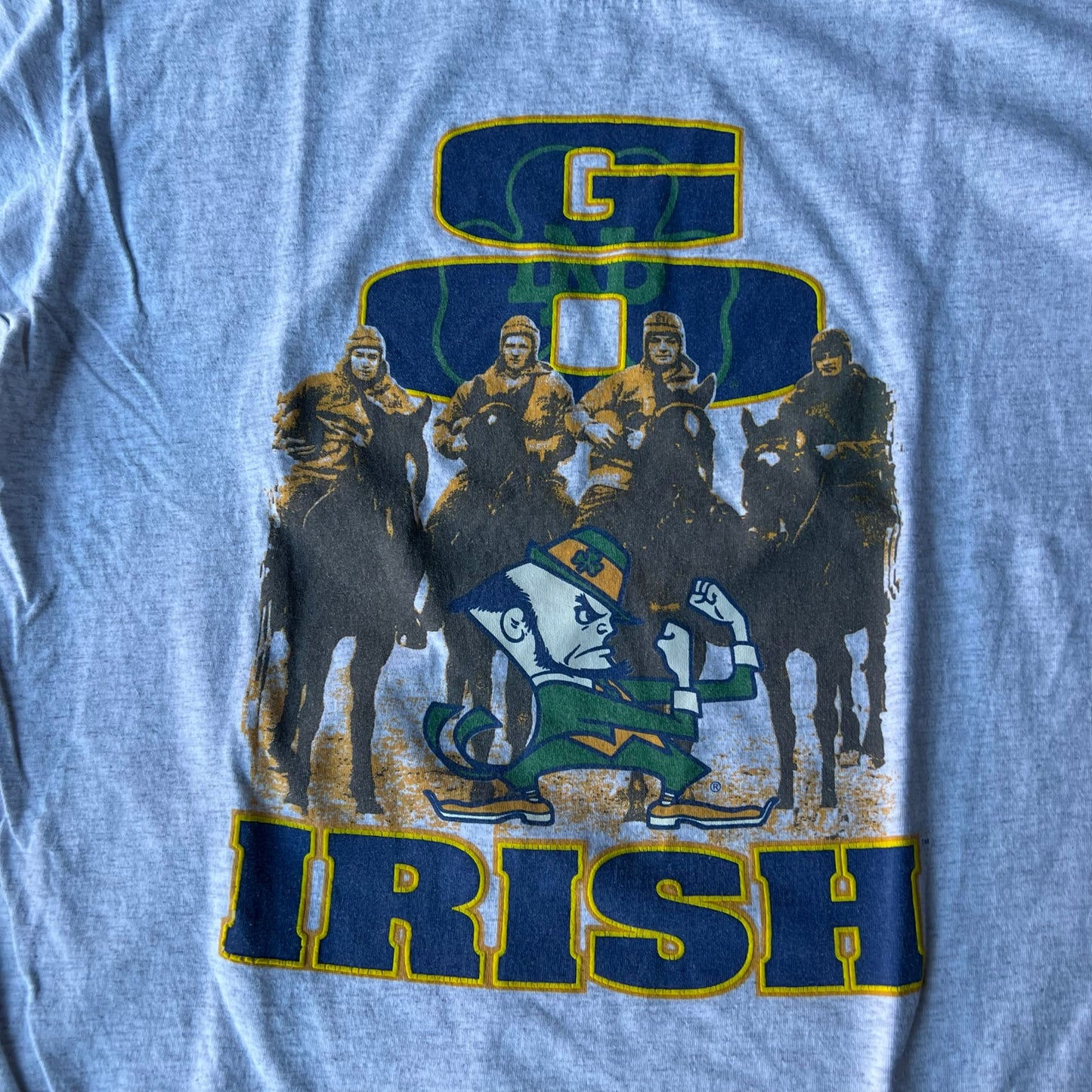 Vintage Notre Dame Irish Reeboks T Shirt XL