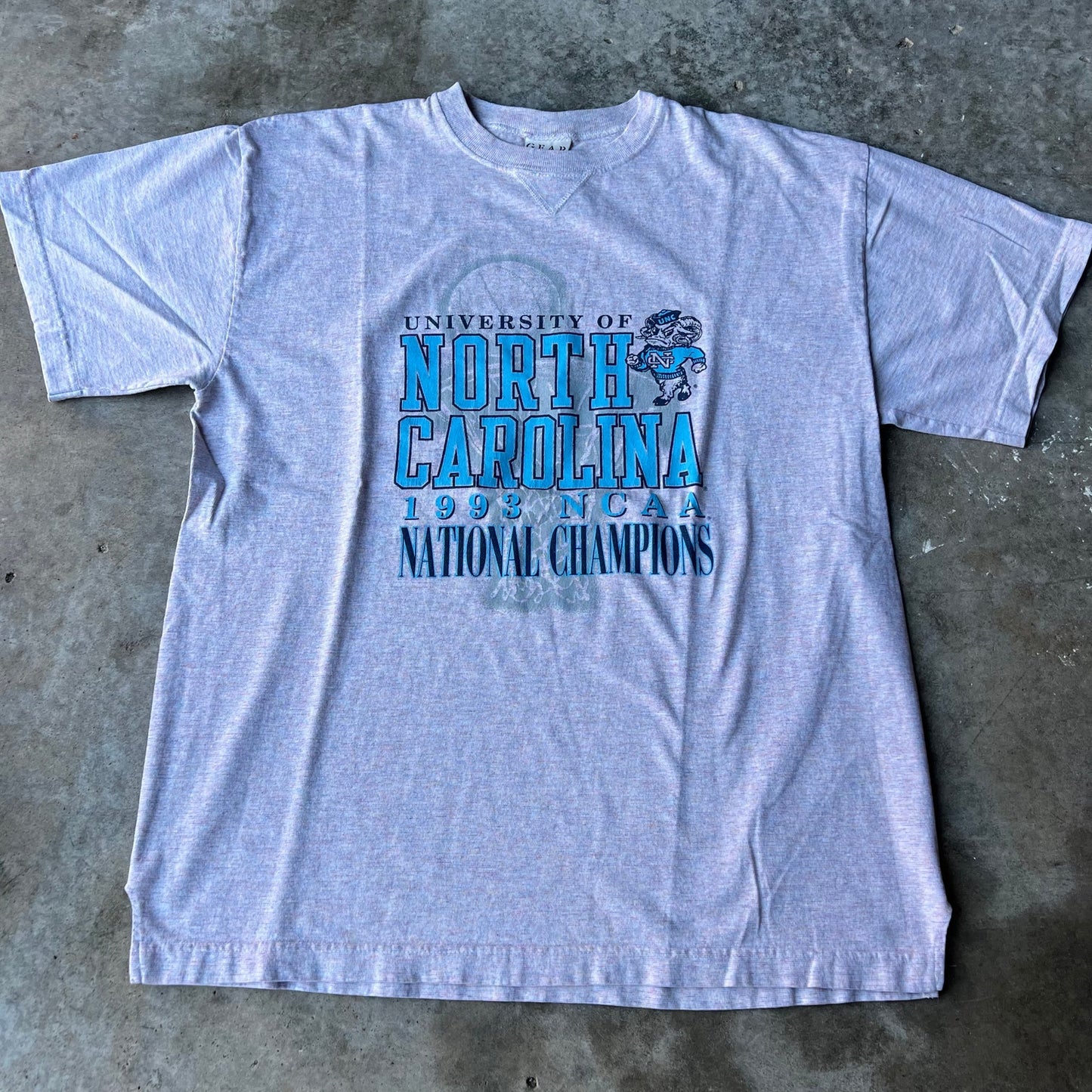 Vintage North Carolina UNC 1993 Championship T Shirt XL