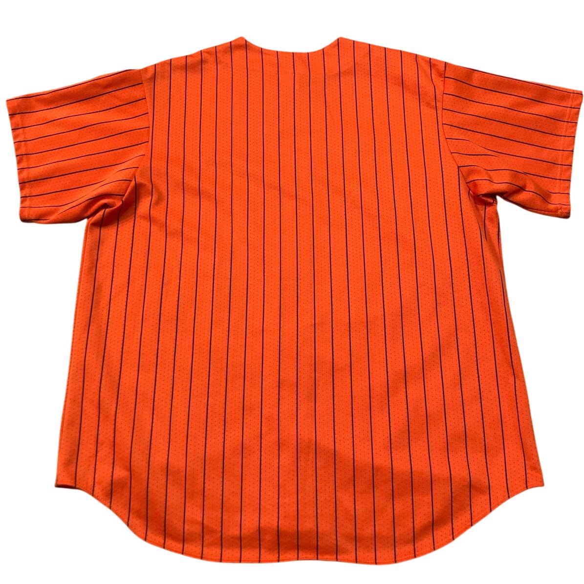 Vintage Yankees Majestic MLB Orange Halloween Jersey Rare XXL