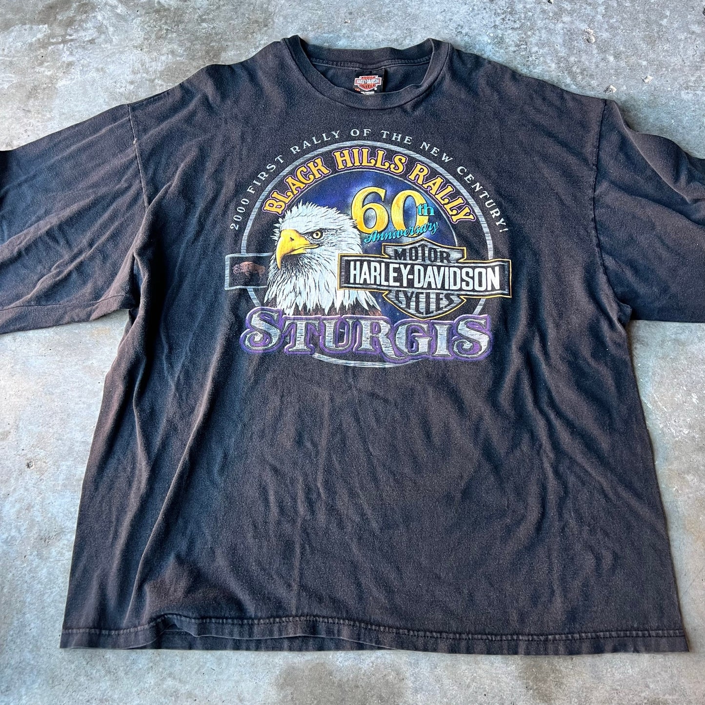 Vintage Harley Davidson Long Sleeve Sturgis 2000 2XL