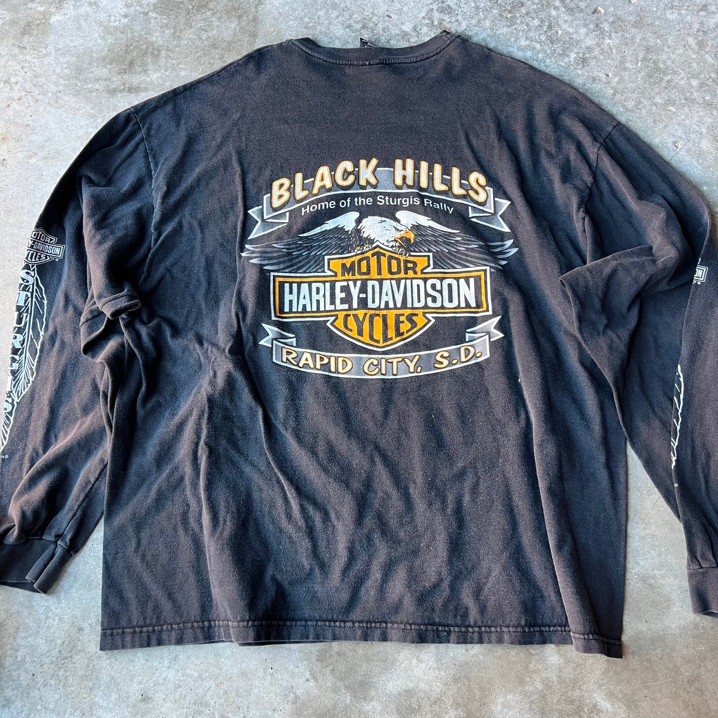 Vintage Harley Davidson Long Sleeve Sturgis 2000 2XL