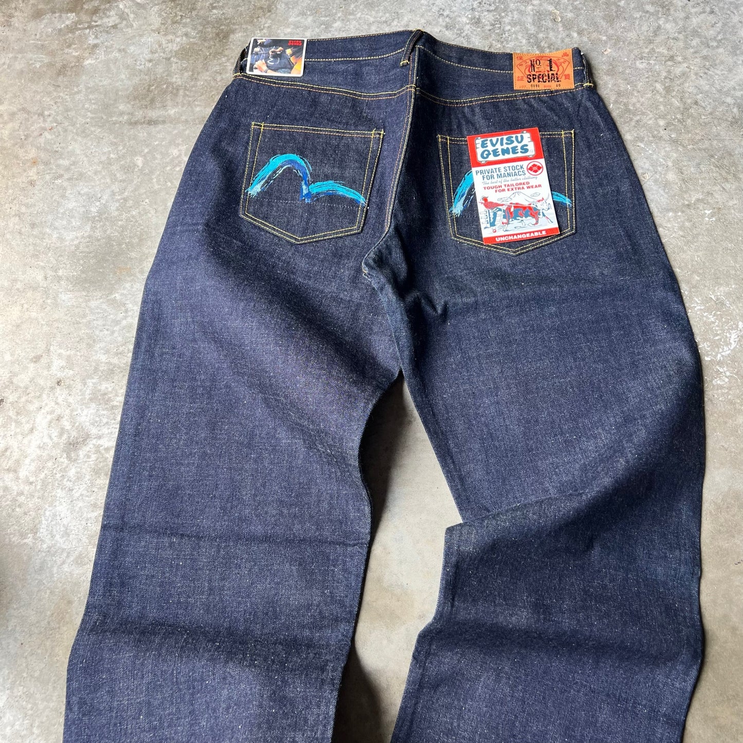 Vintage NOS Evisu Genes Jeans Size 40