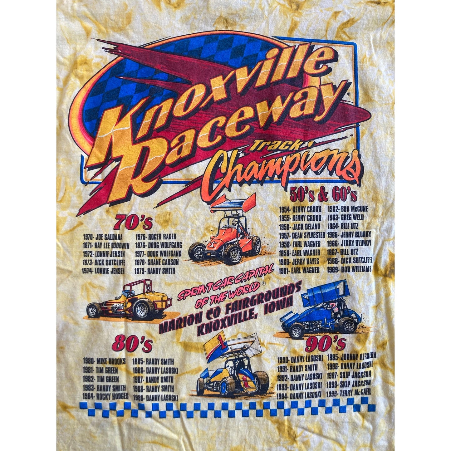 Vintage Knoxville Raceway Dirt Track T Shirt XL