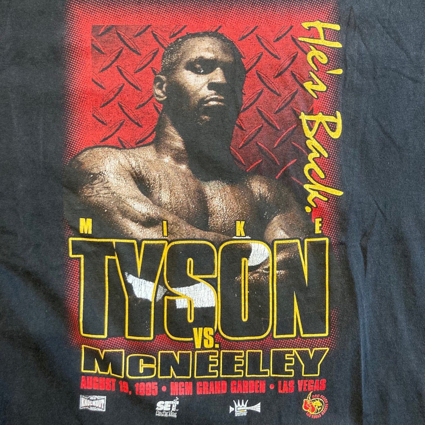 Vintage 1995 Mike Tyson vs McNeeley T Shirt 2XL