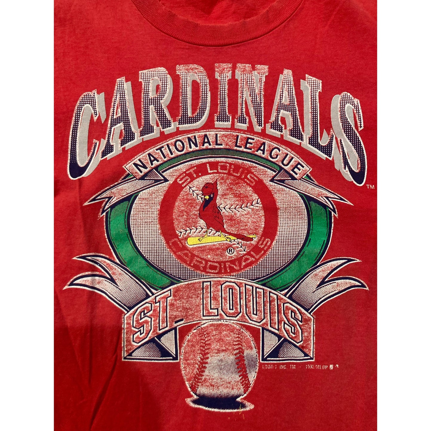 Vintage 90s St. Louis Cardinals T Shirt Large Logo 7