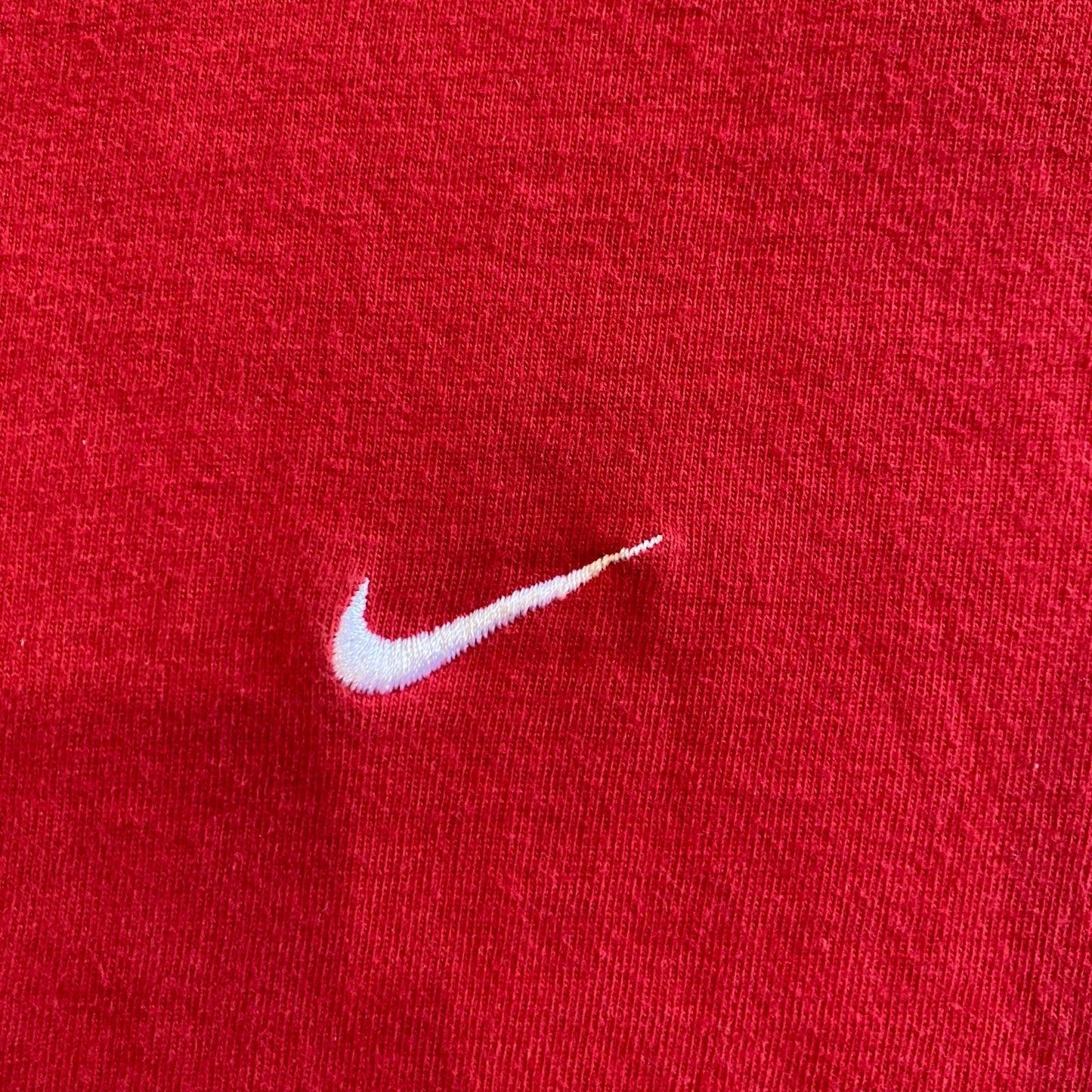 Vintage Y2K Red Nike Mini Swoosh T Shirt Red XL